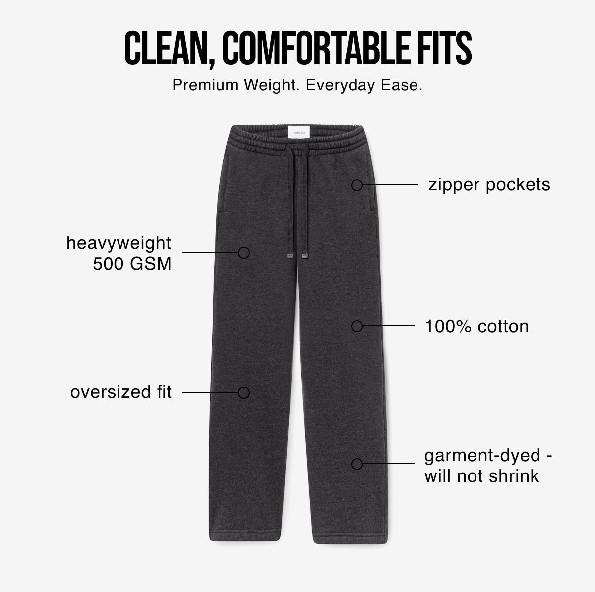 Details of the Straight Leg Pants