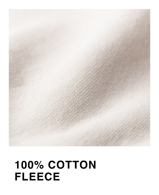 Close up of the 100% Cotton Fleece Fabric used in the Lightweight Sweatpants.